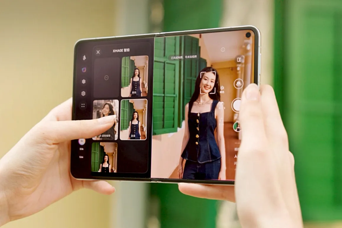 The Huawei Technologies Co. Pura X Max foldable phone.