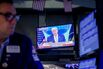 Traders On The Floor Of The New York Stock Exchange As President Trump Holds New Conference