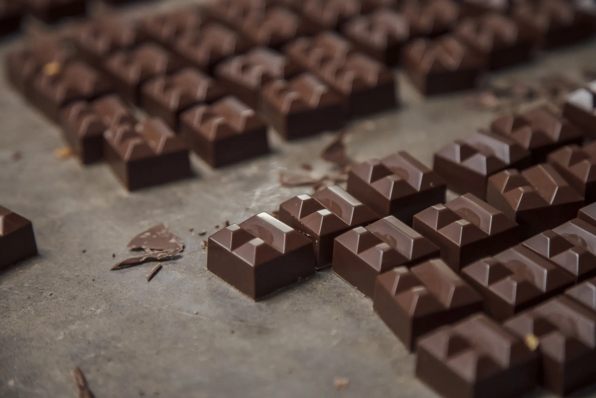 Hand-made chocolates in Paris.
