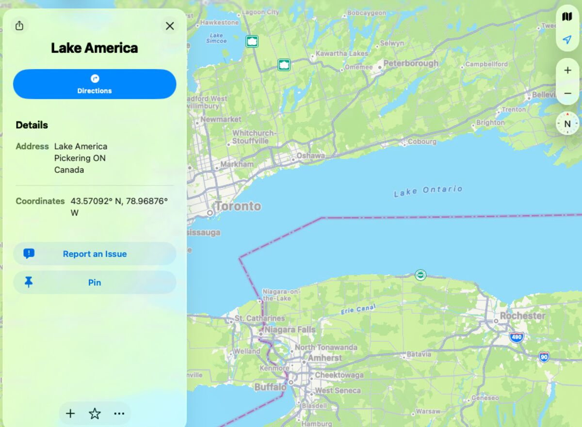 Apple updates Apple Maps to show Lake America for US users, Lake Ontario for Canadian users, and both for the rest of the world, following Trump's EO (Mark Gurman/Bloomberg)