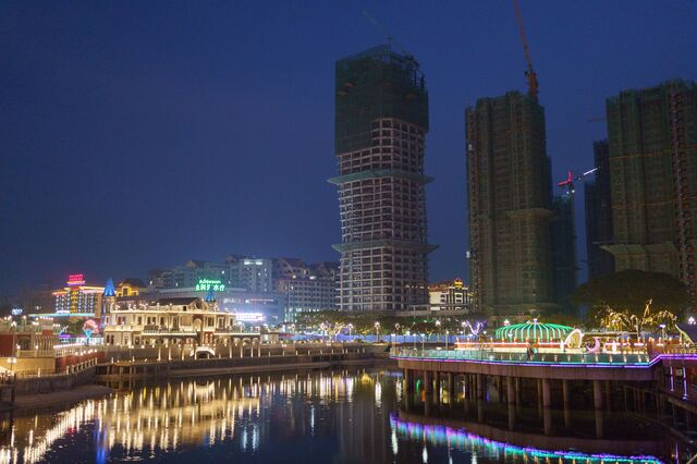 High-rises under ­construction in the  Golden Triangle Special Economic Zone