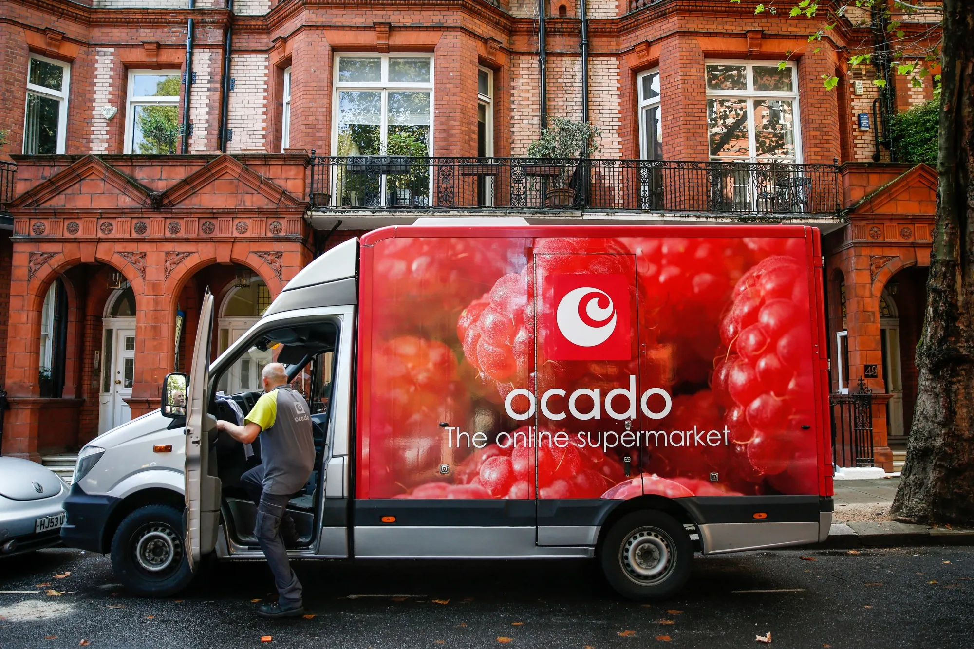 An Ocado Group Plc truck in London.
