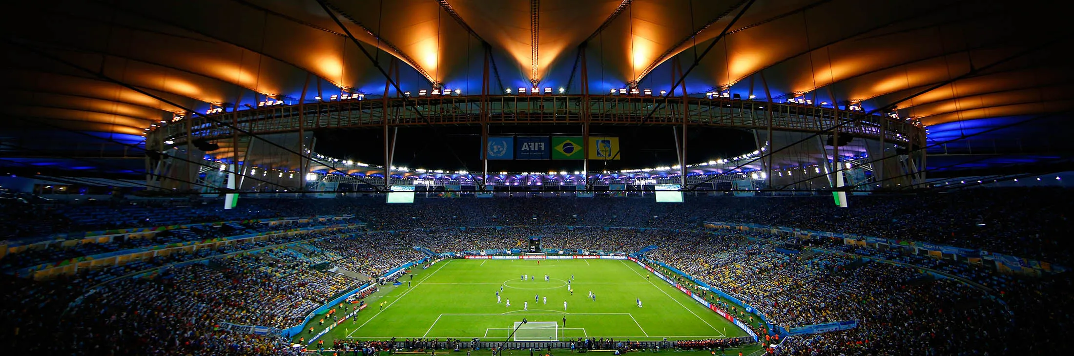 RIO DE JANEIRO, BRAZIL - JUNE 15: A general view of the stadium during the 2014 FIFA World Cup Brazil Group F match between Argentina and Bosnia-Herzegovina at Maracana on June 15, 2014 in Rio de Janeiro, Brazil.
