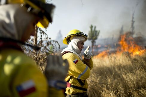 Chile is facing a nn eight-year dry spell that has left fruit withered, miners grappling for enough water to run plants and the forestry industry facing some of the worst wildfires in the last century.