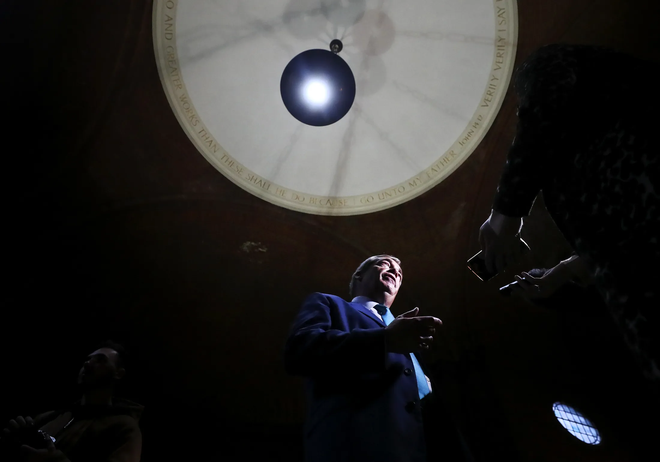Nigel Farage during the launch of the party’s general election campaign in London, on Nov. 1.