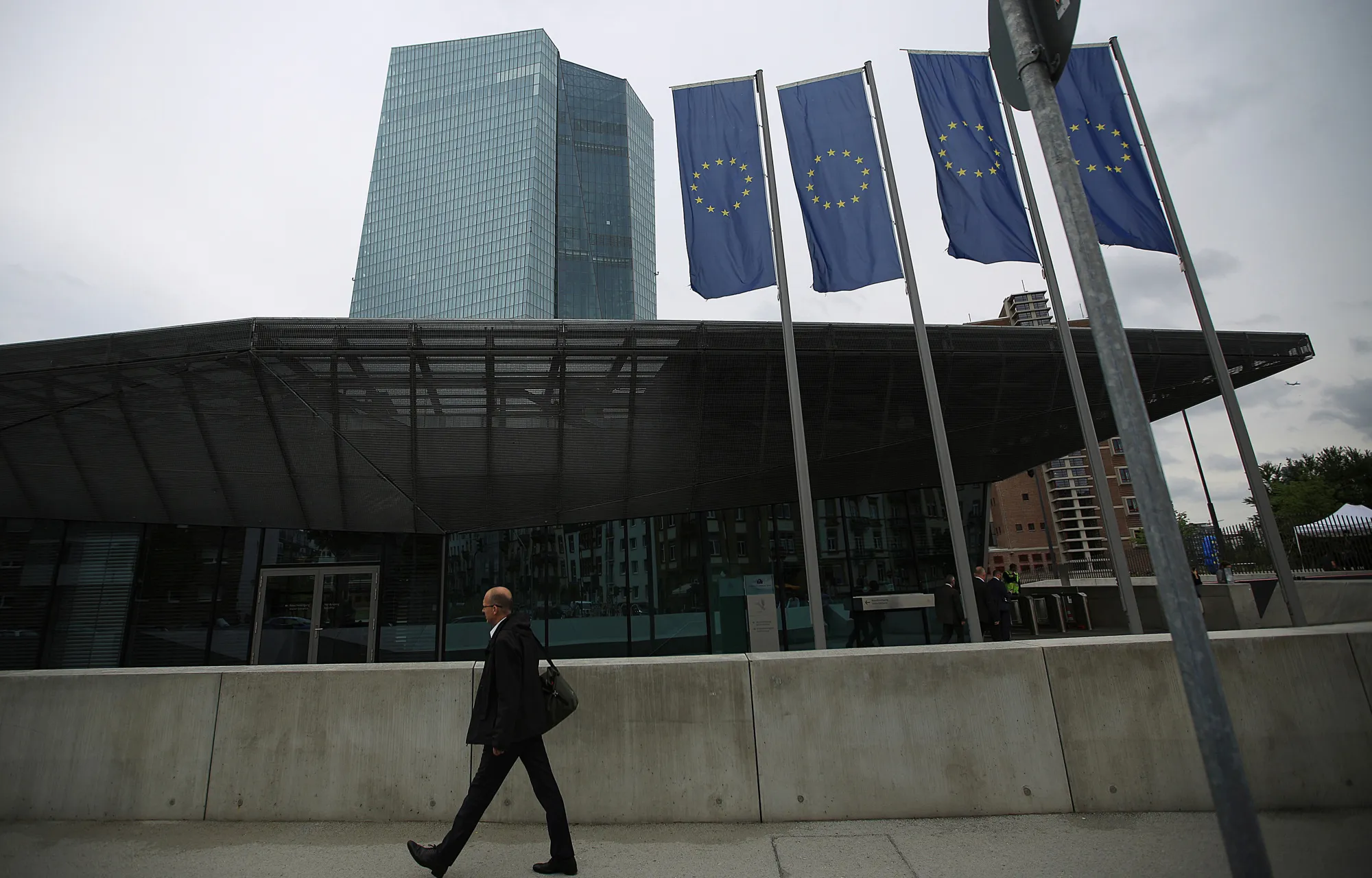 European Central Bank headquarters in Frankfurt.