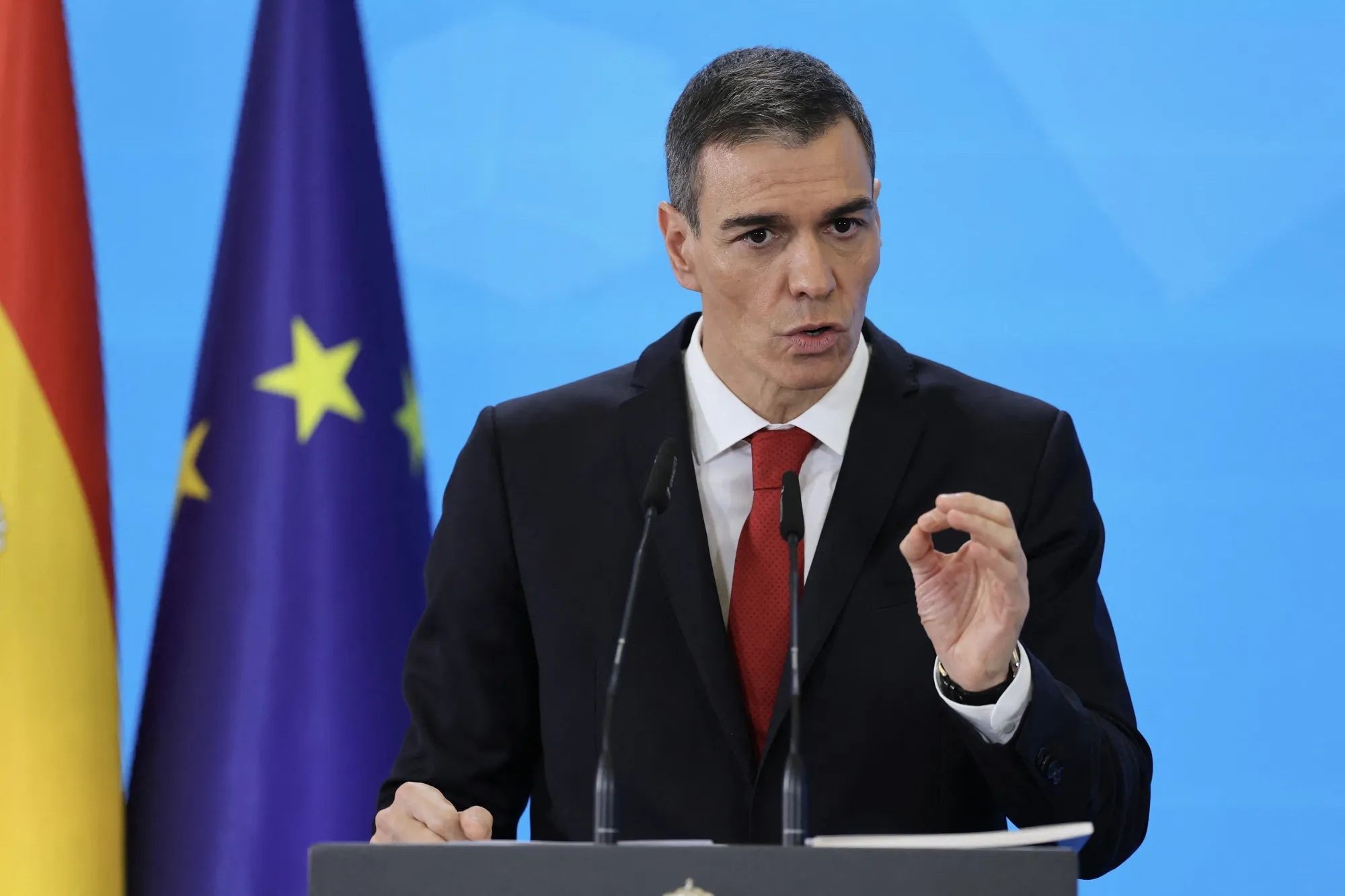 Spain's Prime Minister Pedro Sanchez