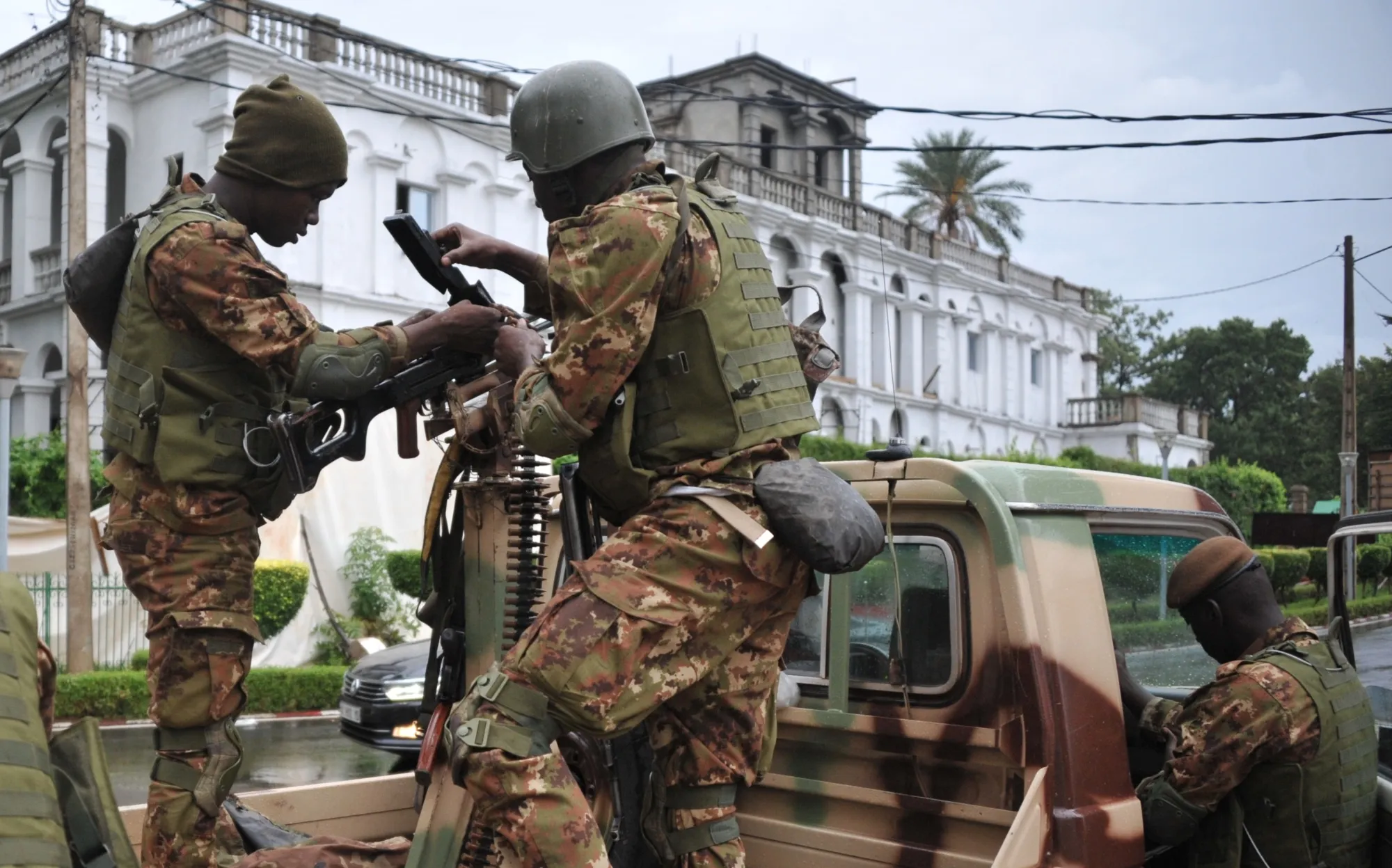 Malian soldiers.