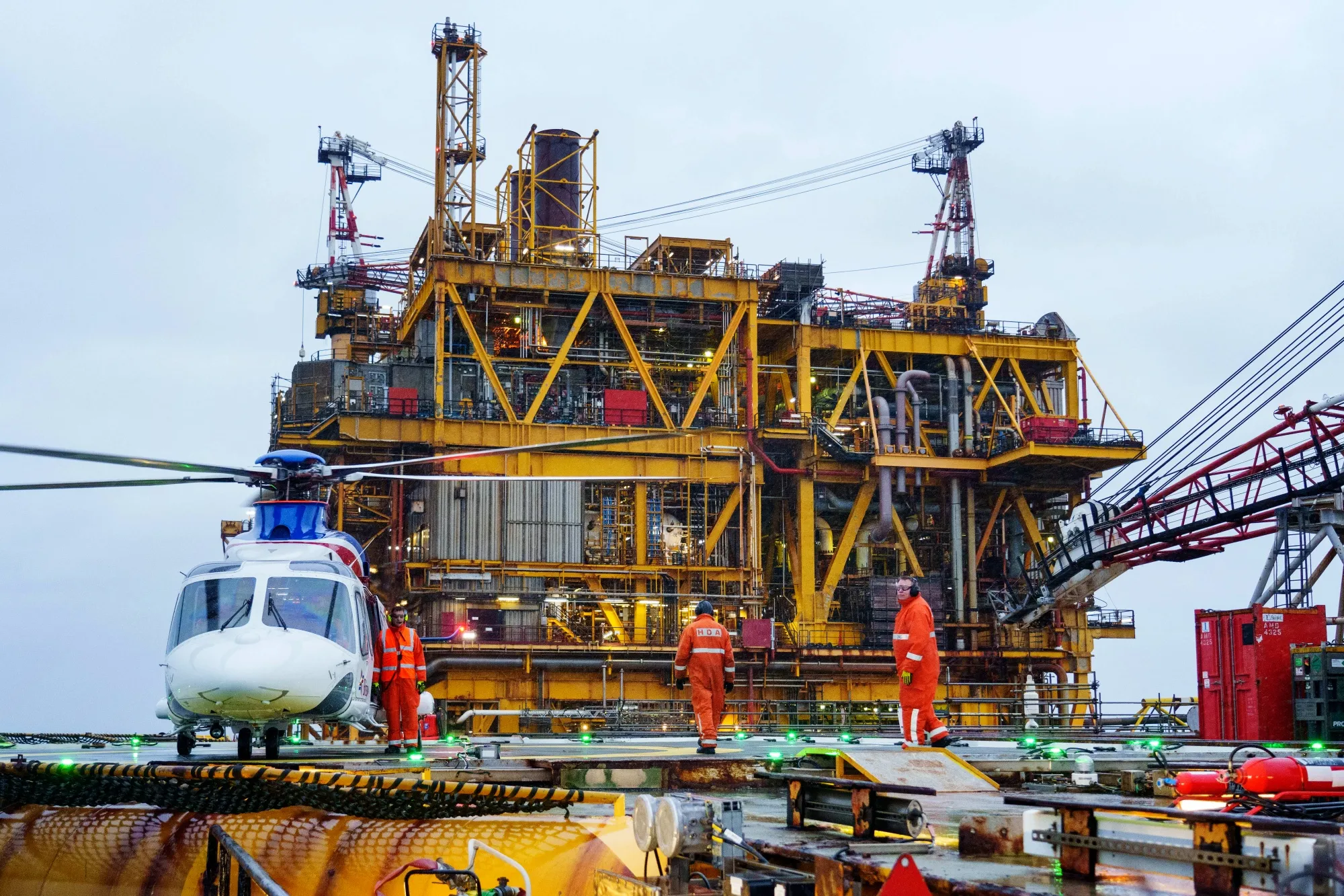 The Central Processing Complex&nbsp;at the Spirit Energy Morecambe field platform, in the Irish Sea off the coast of Lancashire, UK, on Oct. 20.
