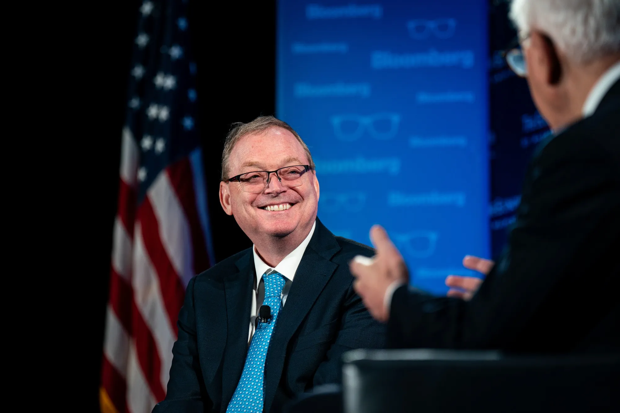 Kevin Hassett, director of the National Economic Council, during an Economic Club of Washington event.
