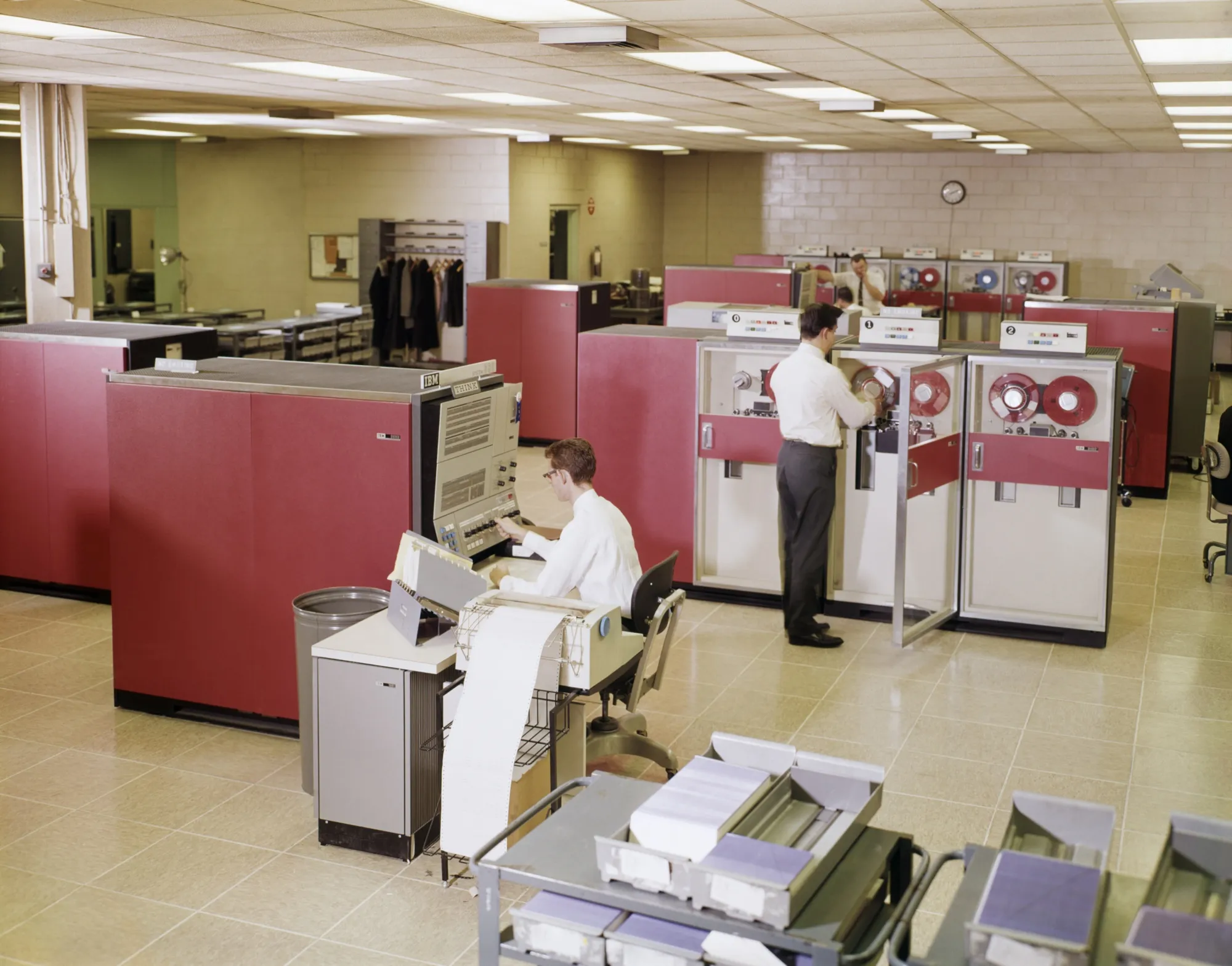 Mainframe computers in the 1960s.