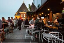 The Broadview Hotel’s rooftop bar.