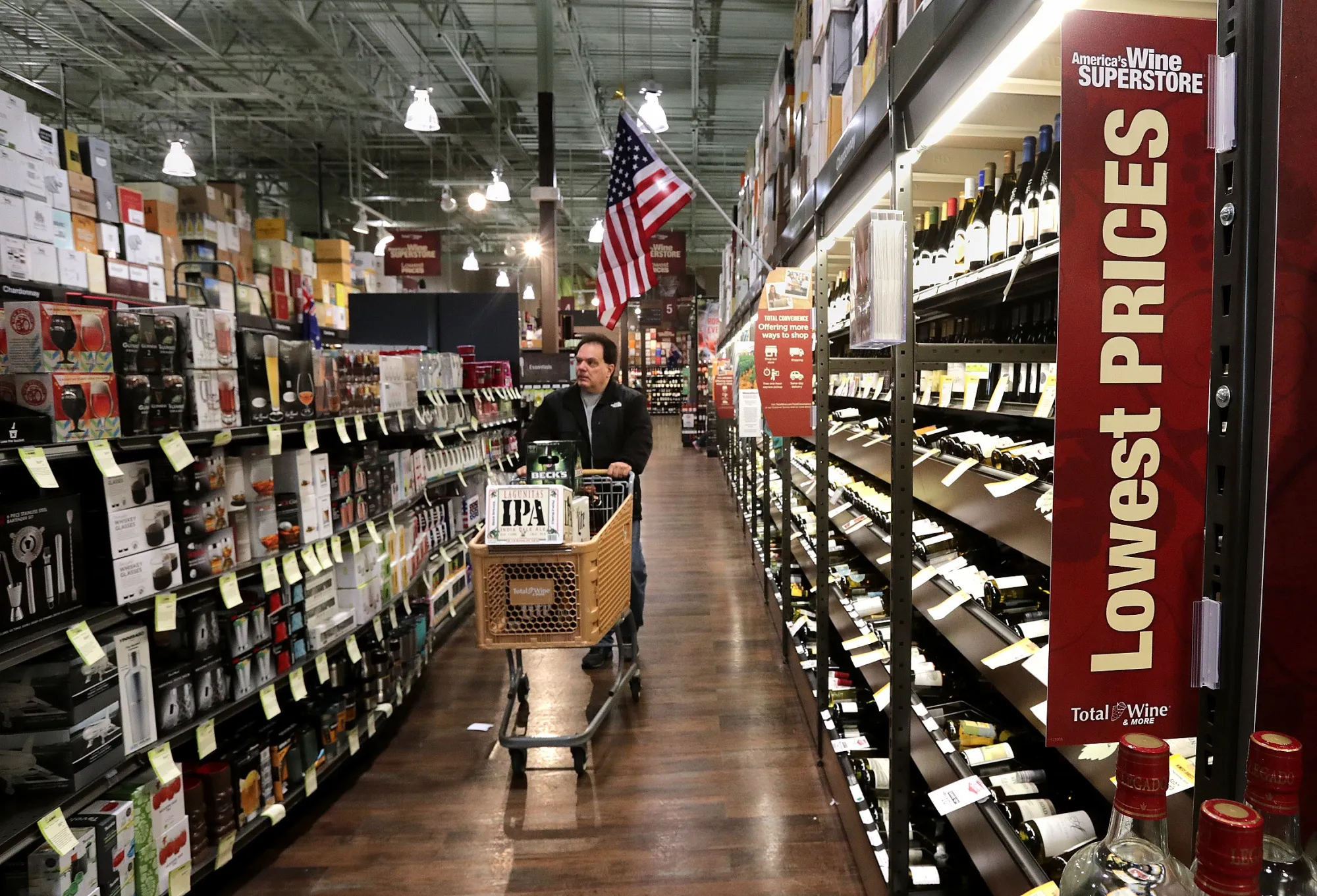A Total Wine&nbsp;store in Everett, Massachusetts.&nbsp;