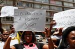 Protests in South Africa last week.
