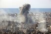 Smoke rises from the site of an Israeli airstrike in Beirut's southern suburbs, on March 6.