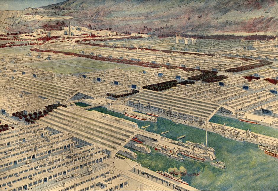 A detail of Garnier's 'Industrial City,' which he designed between 1899 and 1903.