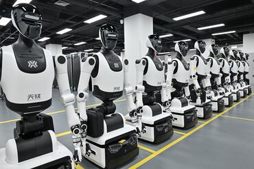 Humanoid robots in Beijing.
