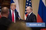 トランプ大統領とプーチン大統領
