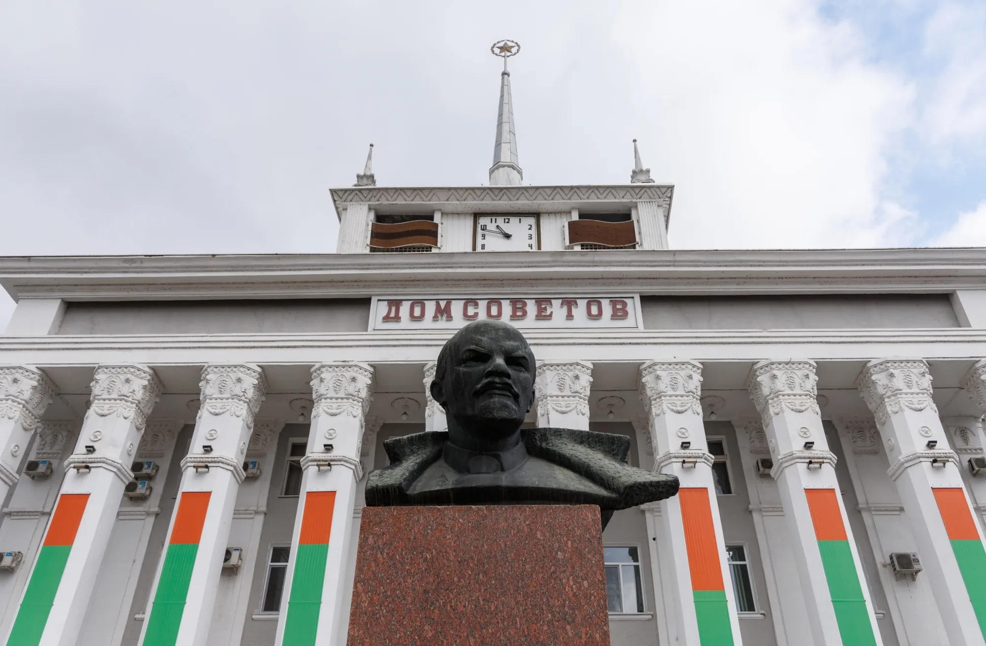 The House of Soviets in Tiraspol, Transnistria region.