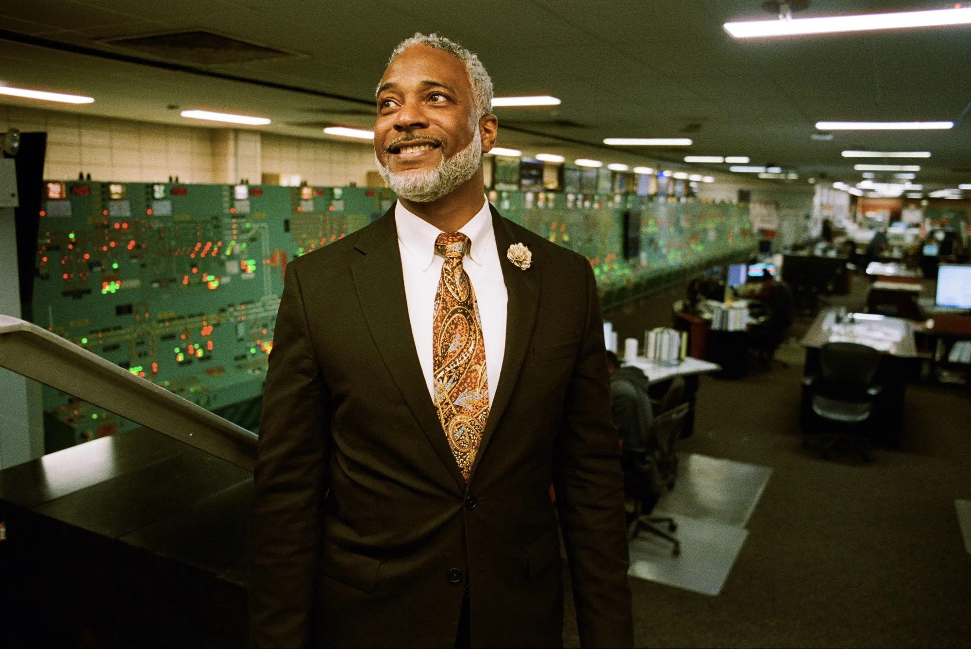 Demetrius Crichlow at a power control room&nbsp;in New York.&nbsp;