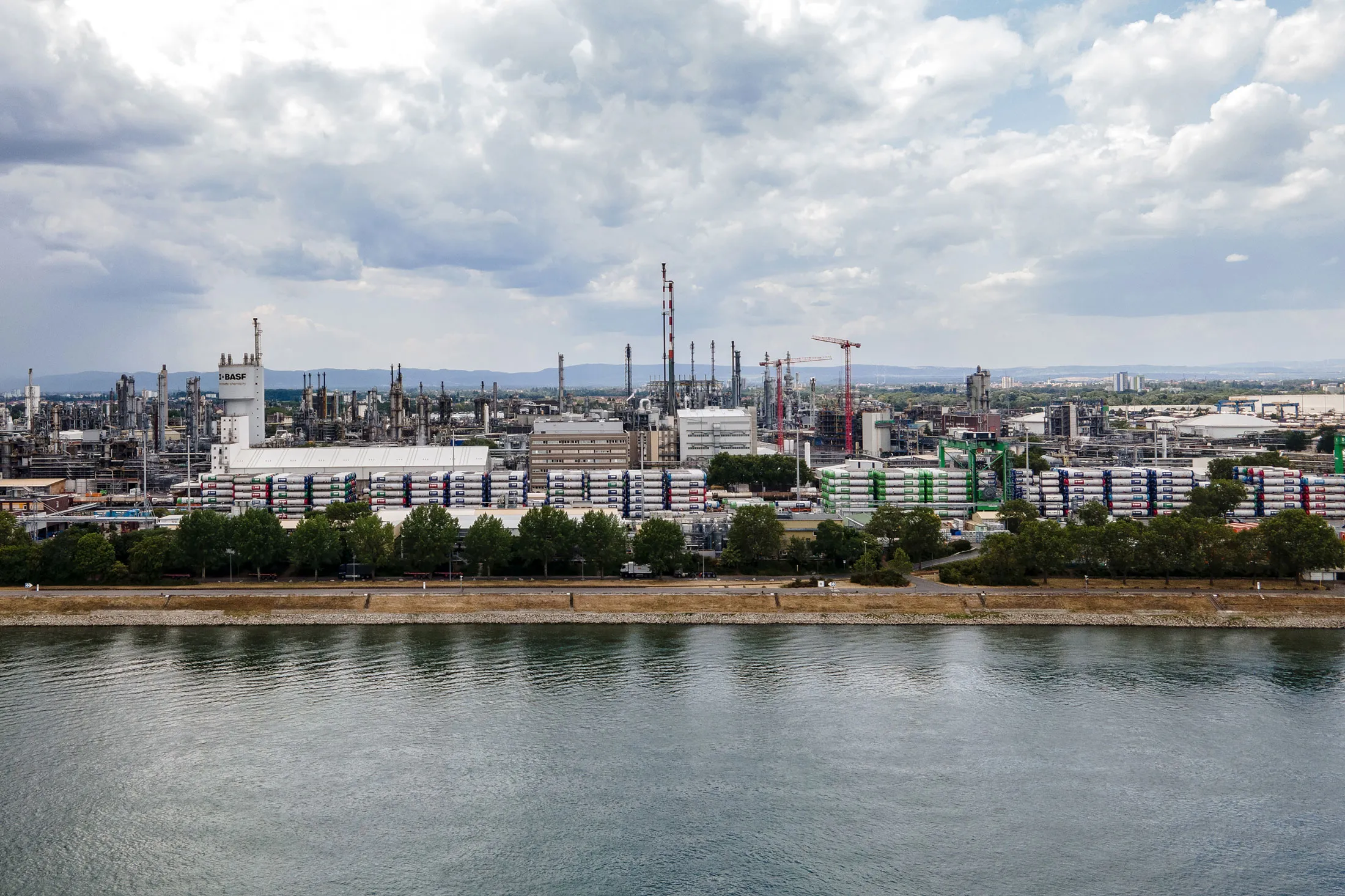 The BASF plant in Ludwigshafen in Germany.
