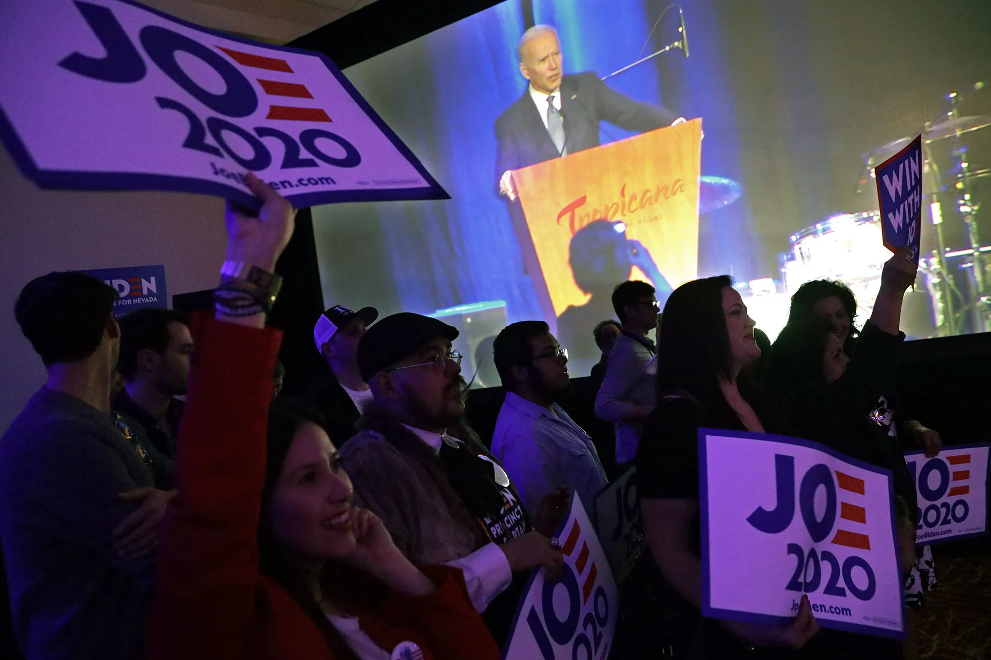 Joe Biden speaks during the Clark County Democrats Kick Off to Caucus Gala at Tropicana Las Vegas, on Feb.&nbsp;15.