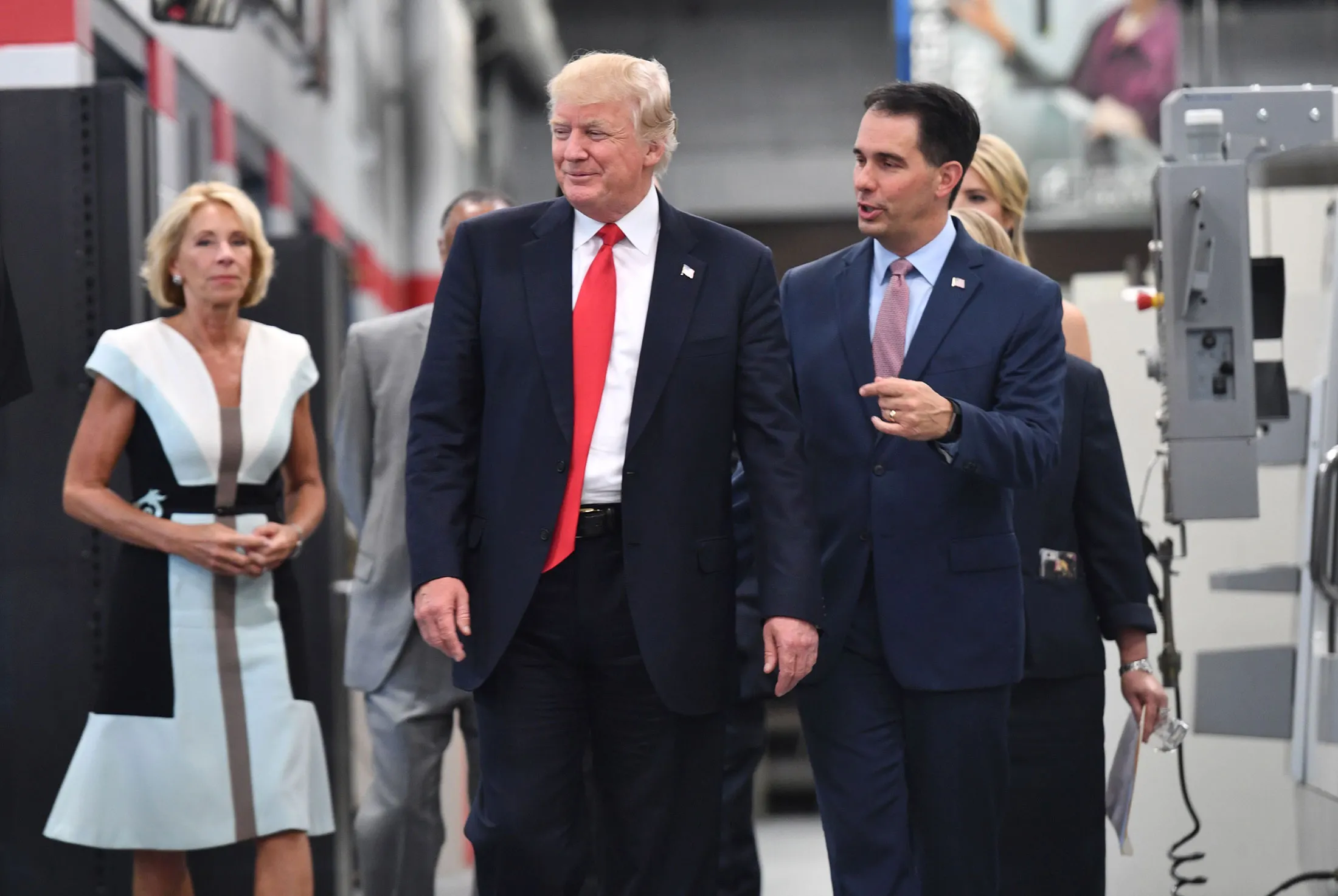 Trump and Wisconsin Governor Scott Walker

