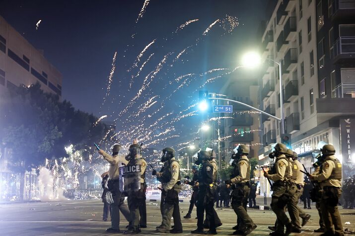 Protests Erupt In L.A. County Sparked By Federal Immigration Raids