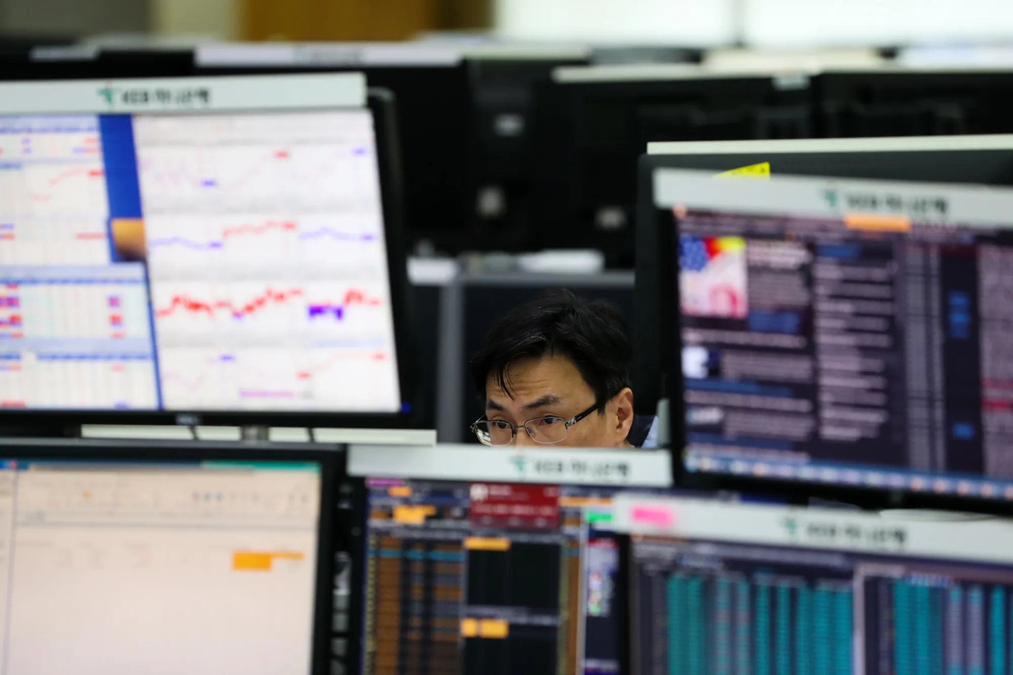 A dealing room in Seoul, South Korea.