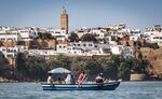 A boatman rows across the Bou Regreg river between the cities&nbsp;of Sale and Morocco's capital Rabat.