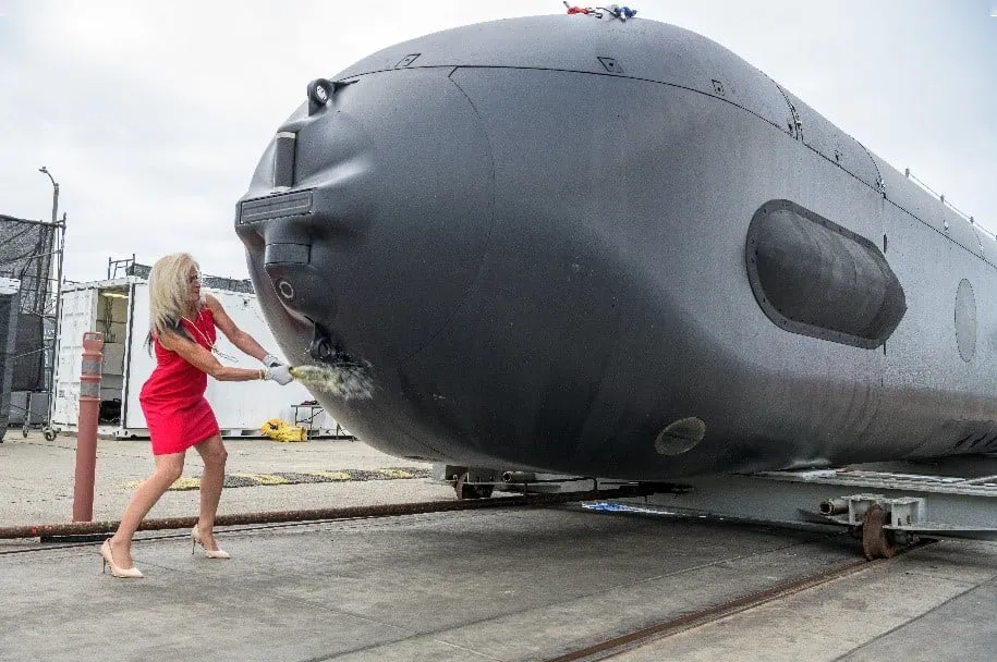 The Orca prototype was christened in a ceremony in Huntington Beach, California, in April.