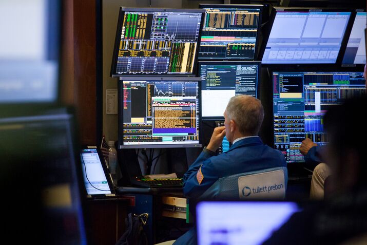 Trading On The Floor Of The NYSE As Stocks, Dollar Jump While China Trade Tensions Cool 