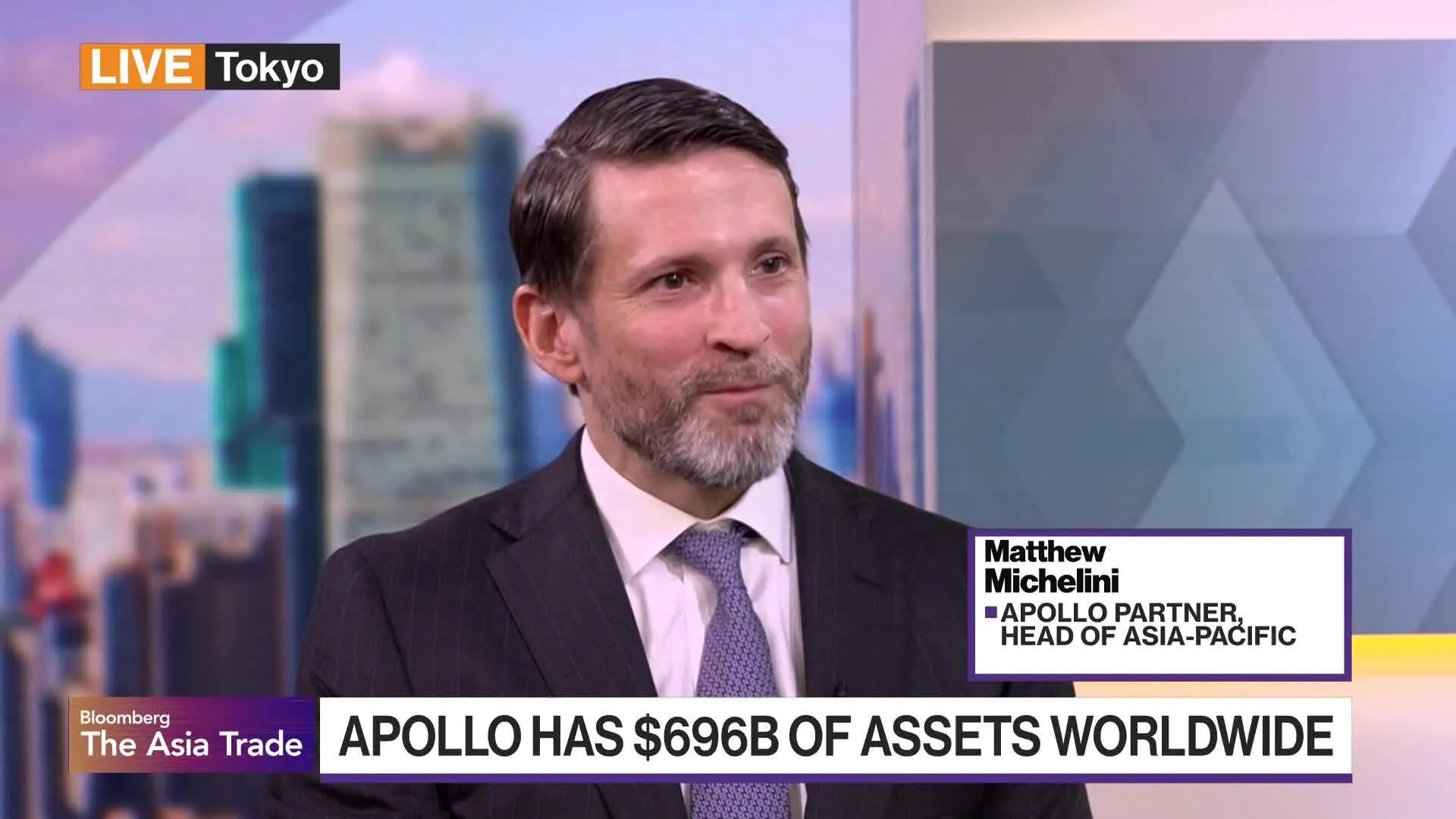 Watch Apollo APAC Head Michelini on Fundraising, Growth - Bloomberg