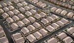 Rows of houses stand in Las Vegas.
