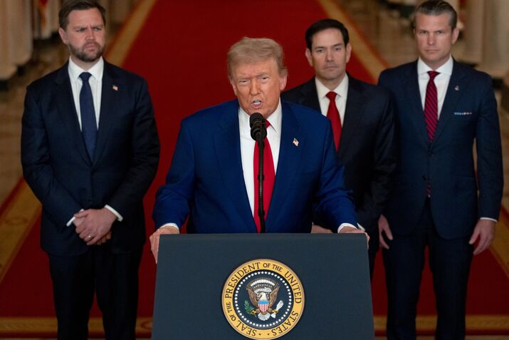 President Trump Delivers Address To Nation On Iran Military Operation