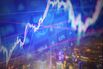 Stock market chart background