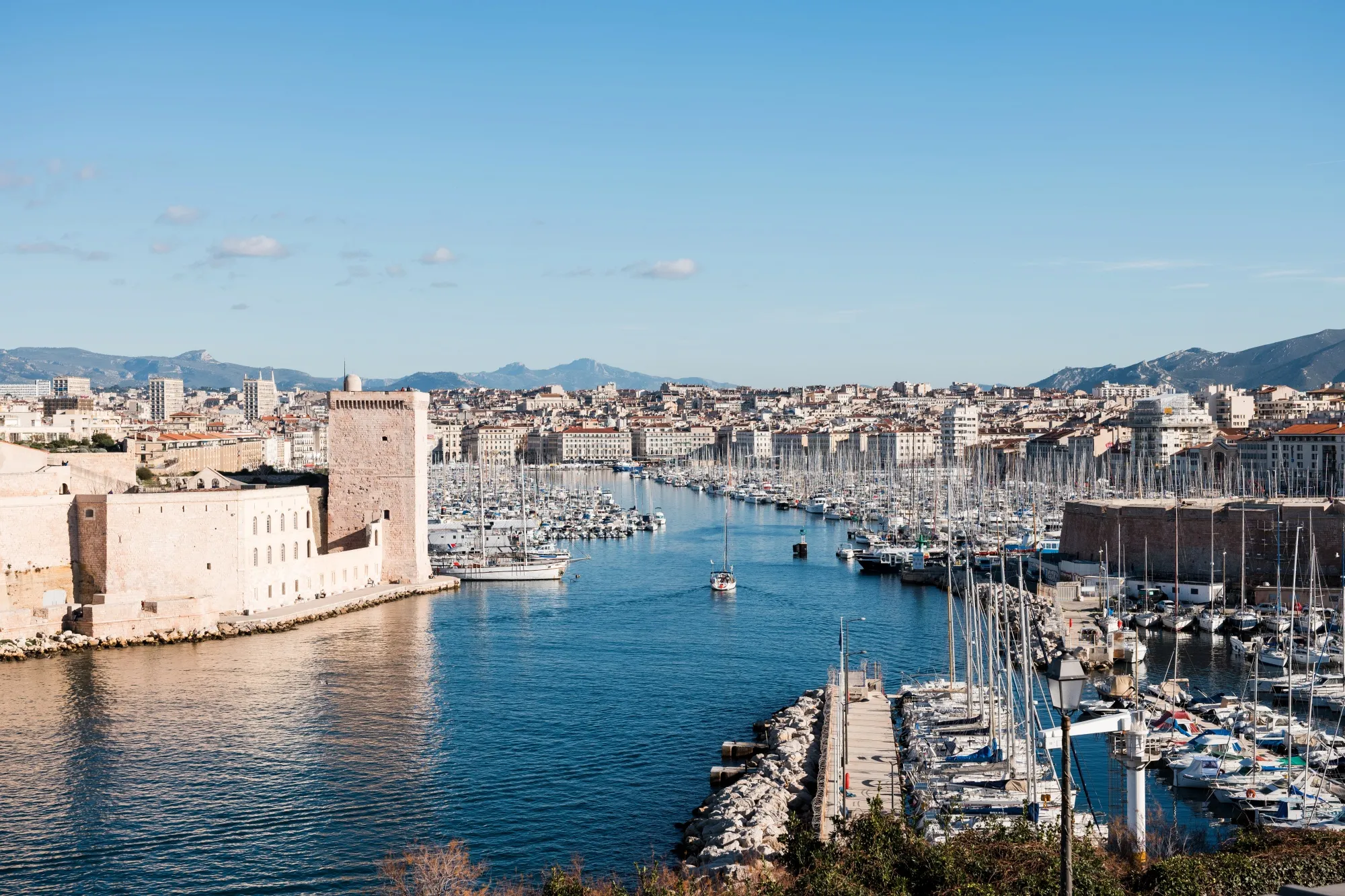 The Old Port in Marseille.