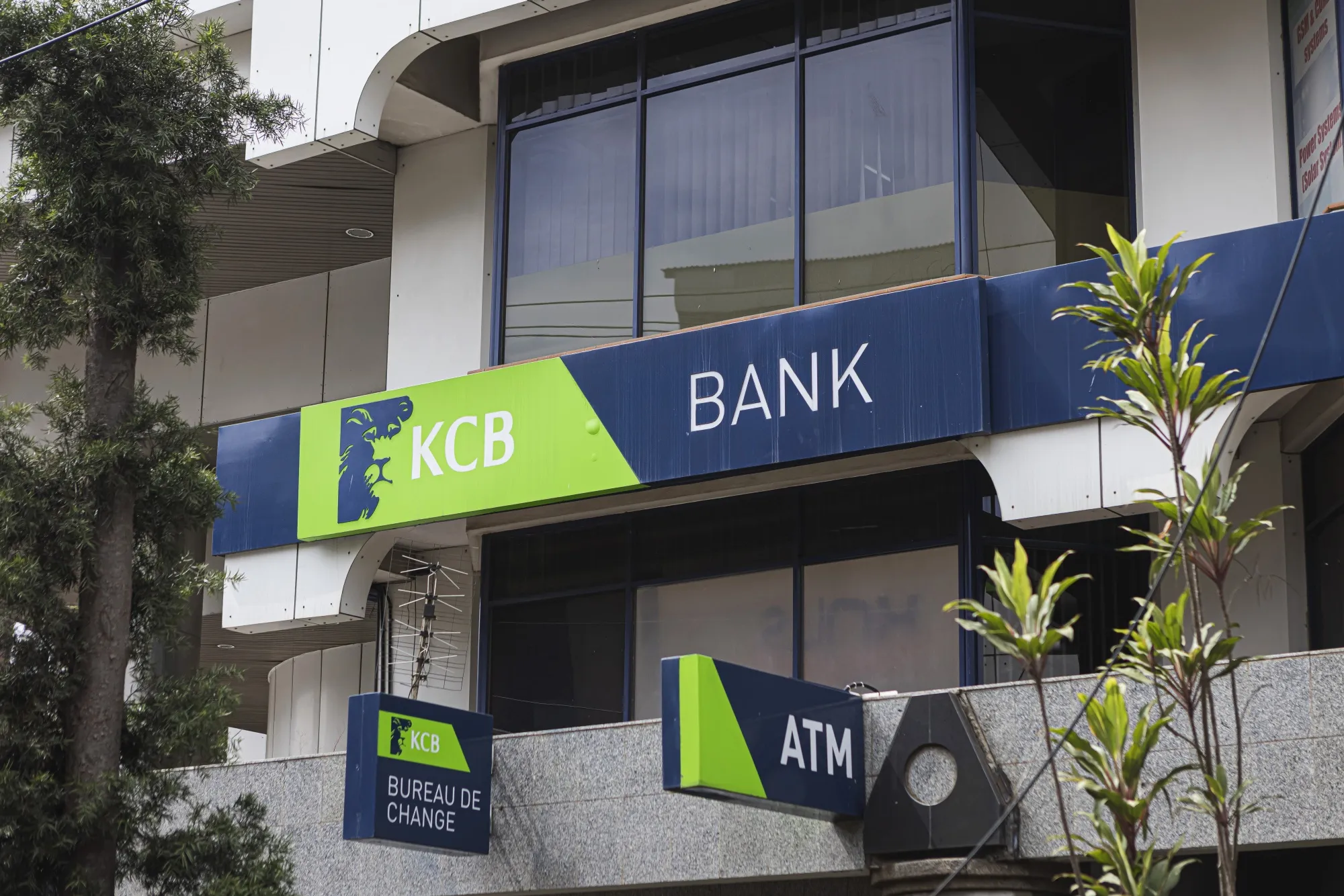 Signage for KCB Bank Kenya Ltd.&nbsp;in Nairobi.
