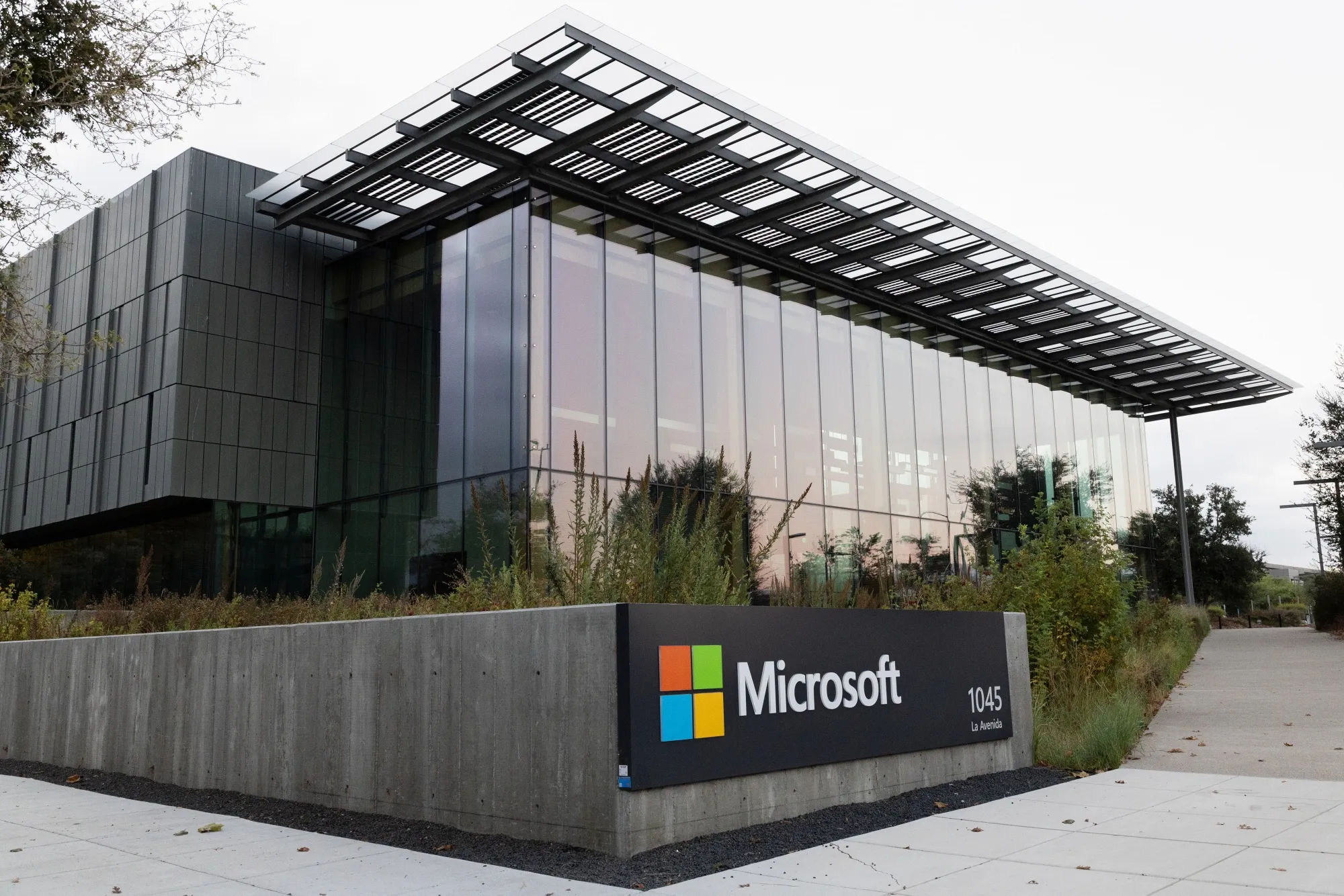 The Microsoft campus in Mountain View, California.
