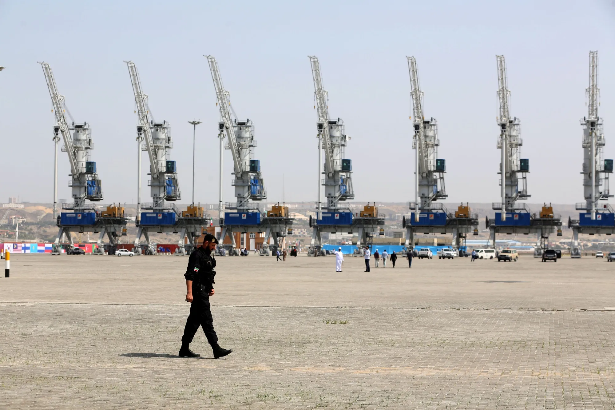 Shahid Beheshti Port in Chabahar, Iran.
