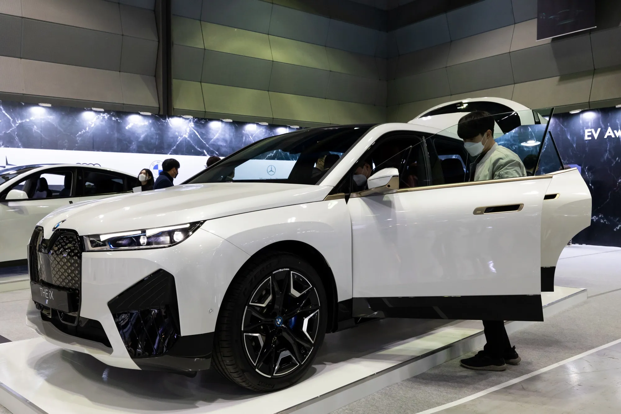 A BMW AG iX electric SUV.