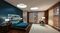 Christian's other inner sanctum: his bedroom. You can learn a lot about a man by how this is designed.
