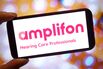 In this photo illustration, the Amplifon company logo is