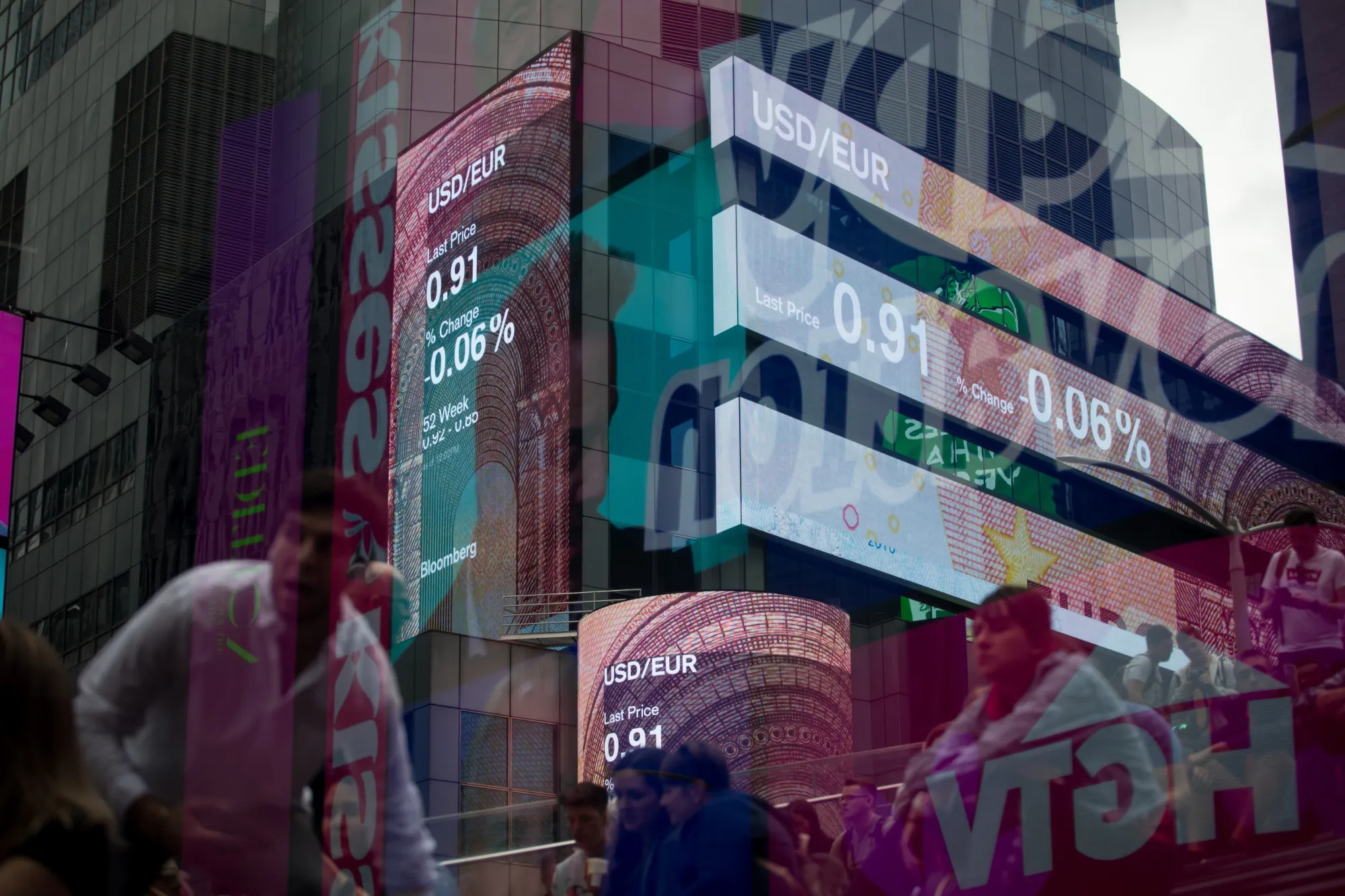 Times Square As U.S. Stocks Rise After Jobs Data