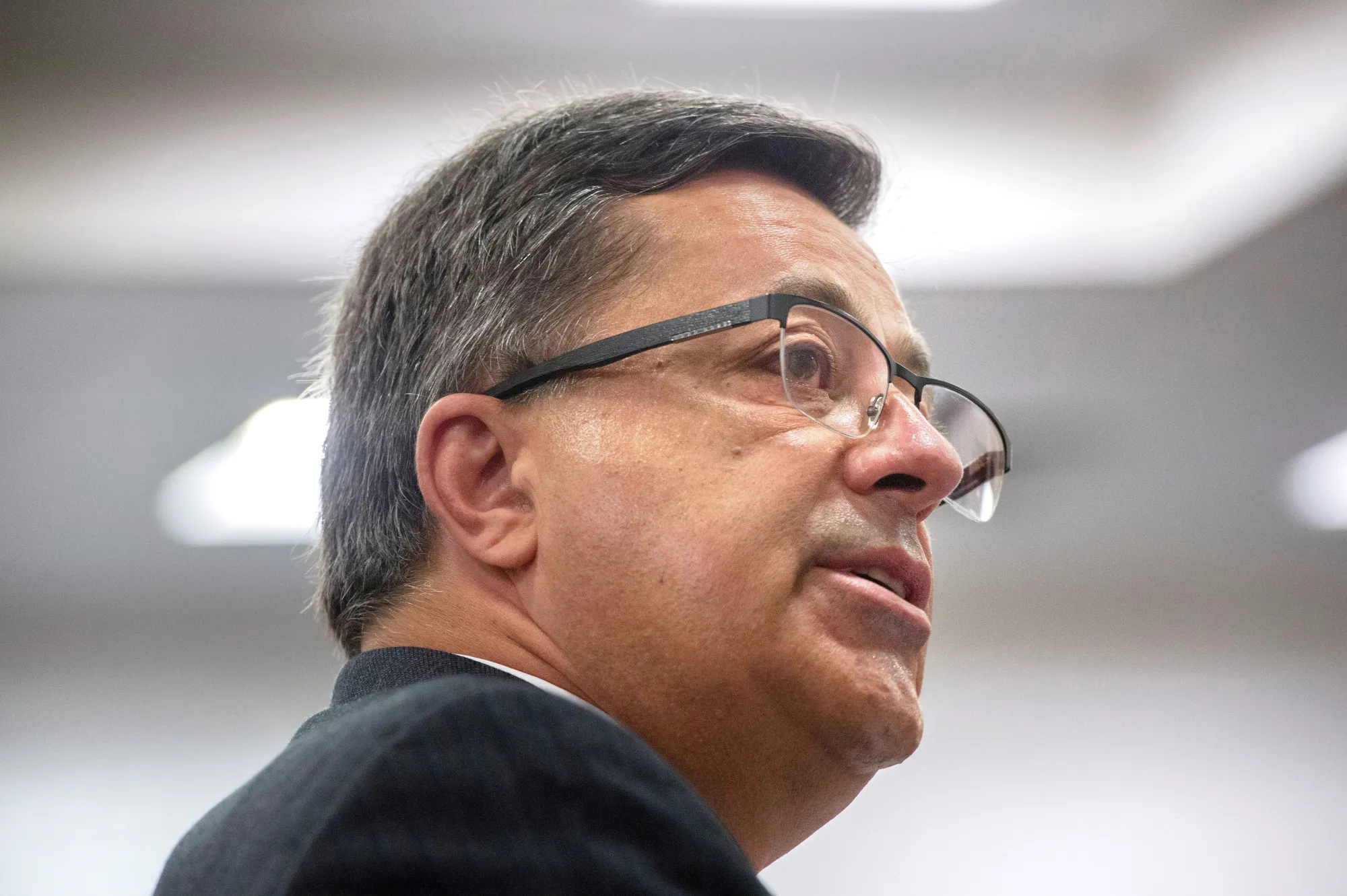 Markus Jooste gives testimony in Cape Town on Sept. 5.&nbsp;