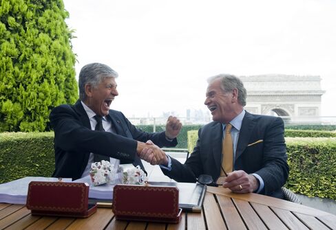 Publicis CEO Maurice Levy & Omnicom CEO John Wren