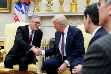 President Trump Meets UK Primes Minister Starmer At White House