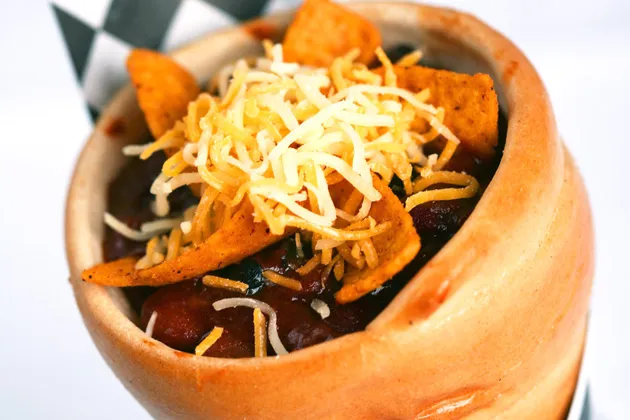 Disney's new Chili "Cone" Queso, part of the Crazy Cone Motel in Cars Land at Disney California Adventure Park.