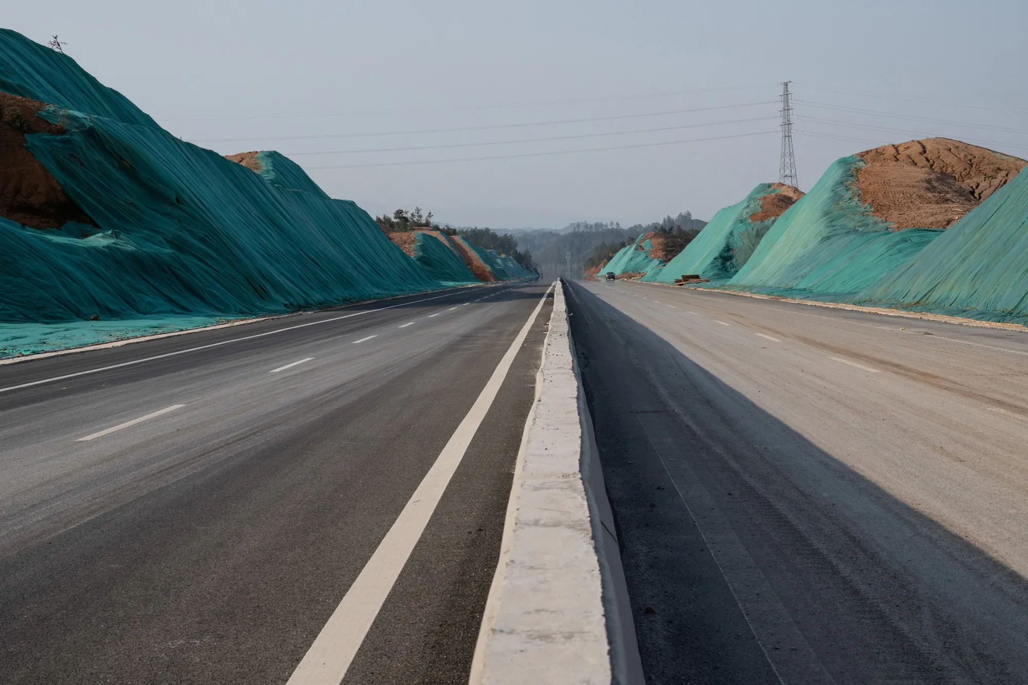 A road in Yichun, known as China’s lithium mining capital,&nbsp;on March 19.