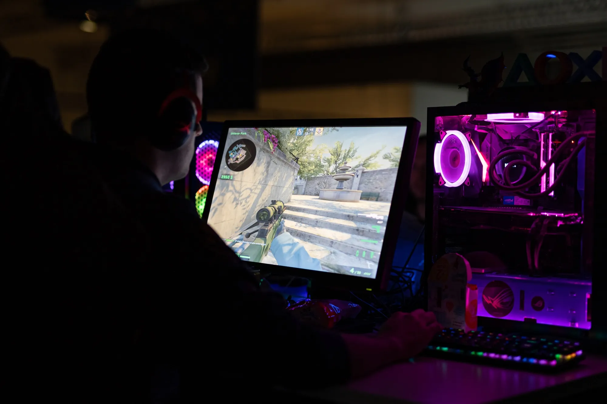 A person plays “Counter-Strike: Global Offensive” in Hanover, Germany. 